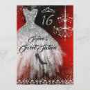 Search for black red silver invitations Gown