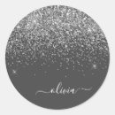 Search for grey silver stickers Glitter