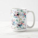 Search for purple blue flowers mugs Pattern