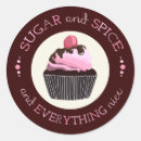 Search for sugar and spice stickers Cupcake