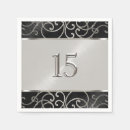 Search for silver and black napkins Stylish