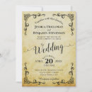 Recherche de parchemin vintage invitations Simple