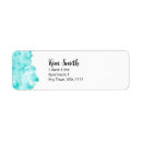 Search for paint return address labels Aqua