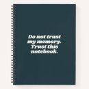 Search for funny notebooks For forgetful people