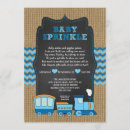 Search for train baby shower invitations Rustic