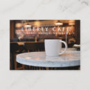 Recherche de affaires de café cartes visite Service