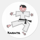 Search for karate sports stickers Black belt