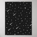 Search for stars in the night sky posters Black