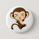 Search for cute monkey buttons Kawaii
