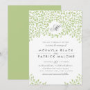 Search for secret garden wedding invitations Green