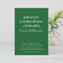 Search for emerald green bridal shower invitations Elegant