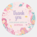 Search for mermaid birthday party stickers Purple