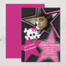 Search for rock star invitations Girls