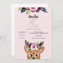 Search for reindeer invitations Pink