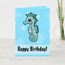 Search for seahorse birthday cards Fish