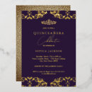 Recherche de purple gold quinceanera invitations Tiara