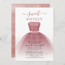 Search for rose gold party invitations Glam
