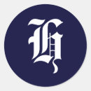 Recherche de lettres majuscules autocollants Monogramme