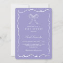 Search for lavender baby girl shower invitations Bow