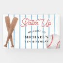 Search for baseball birthday banners Batter up
