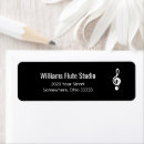 Search for treble clef return address labels Simple