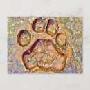 Recherche de pattes de chat cartes postales Sauvage