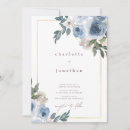 Search for dusty blue floral wedding invitations Spring summer fall