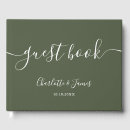 Search for olive guest books Sage green