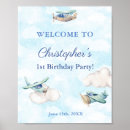 Search for plane in clouds posters Whimsical