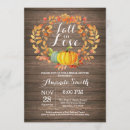 Search for rustic fall bridal shower invitations Fall in love