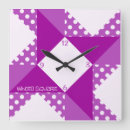 Recherche de pois violet horloges Rétro