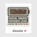Search for powered by coffee stickers Funny