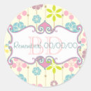 Search for retro floral pattern stickers Vintage