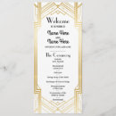 Search for art deco wedding programs Gatsby