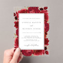 Search for red and gold wedding invitations Flowers
