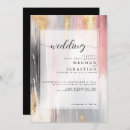 Search for gold brush stroke invitations Pink