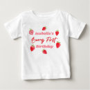 Search for strawberry baby shirts 1st