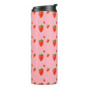 Search for strawberries travel mugs Red