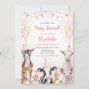 Search for farm animal birthday invitations Girl