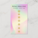 Search for chakra business cards Energy healer