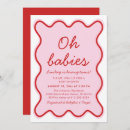 Search for pink and red baby shower invitations A little sweetheart