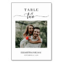 Search for for two table cards Photo table numbers