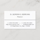 Recherche de médical mini cartes visite Simple