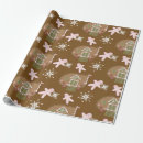 Search for pink gingerbread wrapping paper Snowflakes