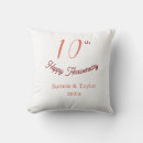 Search for wedding anniversary pillows 10 20 30 40