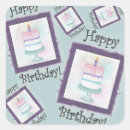 Search for birthday card stickers Watercolor