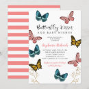 Search for butterfly kisses and baby wishes invitations Pink