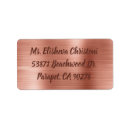 Search for foil labels Rose gold foil