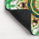 Recherche de mandala vert tapis souris Bleu