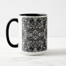 Search for ornament mugs Black and white